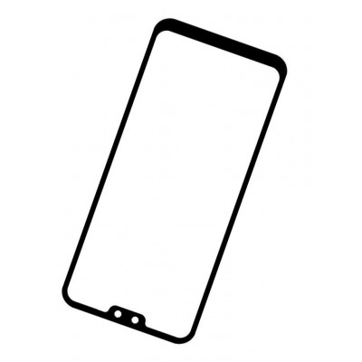 Replacement Front Glass For Huawei P20 Black By - Maxbhi Com