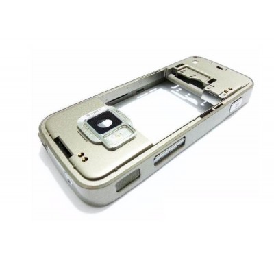 Middle For Nokia N78 Silver - Maxbhi Com