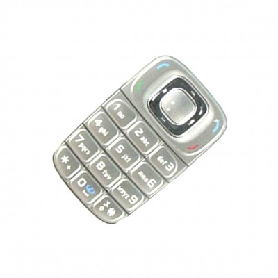 Keypad For Nokia 6085 Latin Silver - Maxbhi Com