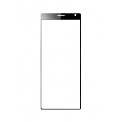 Replacement Front Glass For Sony Xperia 10 Plus Black By - Maxbhi Com