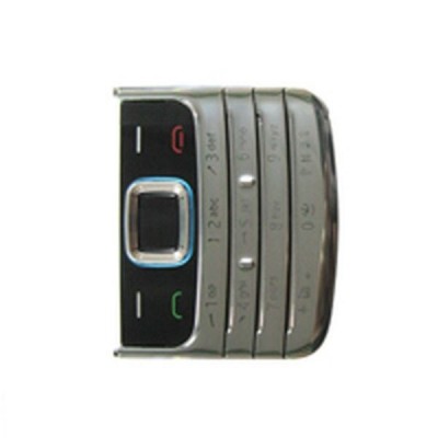 Keypad For Nokia 6208c Silver - Maxbhi Com