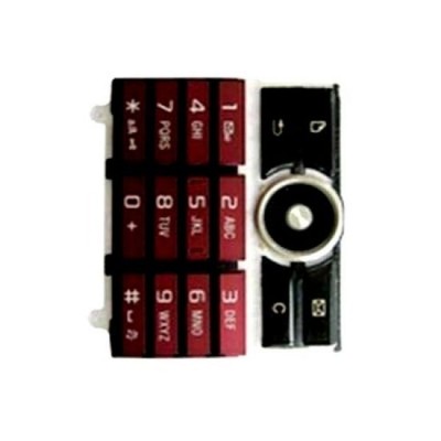 Keypad For Sony Ericsson G900 Dark Red - Maxbhi Com