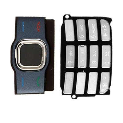 Keypad For Nokia 7610 Supernova Blue Silver - Maxbhi Com