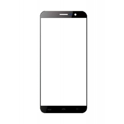 Replacement Front Glass For Homtom H1 Black By - Maxbhi Com