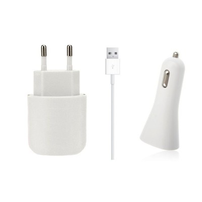 3 In 1 Charging Kit For Huawei Honor 6 Plus With Wall Charger Car Charger Usb Data Cable - Maxbhi Com