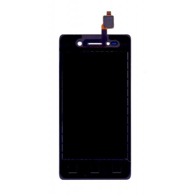 Lcd With Touch Screen For Lava A52 Black By - Maxbhi Com
