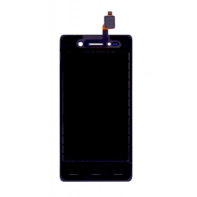 Lcd With Touch Screen For Lava A52 White By - Maxbhi Com