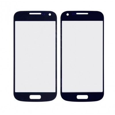 Replacement Front Glass For Samsung Galaxy S4 Mini Duos Blue By - Maxbhi Com