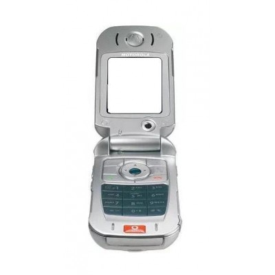 Full Body Housing For Motorola V980 Silver Black - Maxbhi Com