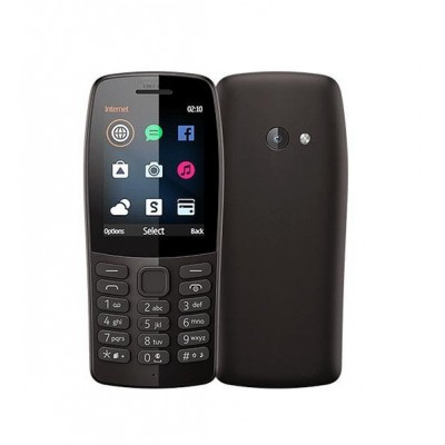 Back Panel Cover For Nokia 210 Black - Maxbhi Com