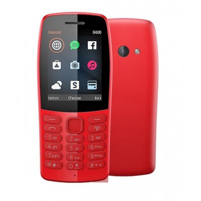 Back Panel Cover For Nokia 210 Red - Maxbhi Com