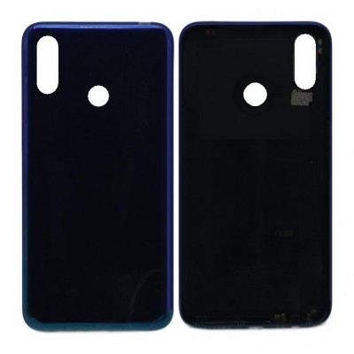Back Panel Cover For Realme 3 Black Blue - Maxbhi Com