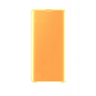 Flip Cover For Samsung Galaxy S10 Plus Yellow By - Maxbhi Com
