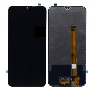 Lcd With Touch Screen For Realme 3 Black Blue By - Maxbhi Com