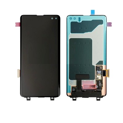 Lcd With Touch Screen For Samsung Galaxy S10 Plus Blue By - Maxbhi Com