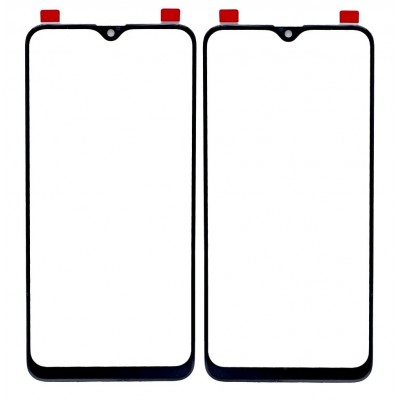Replacement Front Glass For Realme 3 Black Blue By - Maxbhi Com