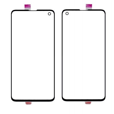 Replacement Front Glass For Samsung Galaxy S10 Blue By - Maxbhi Com