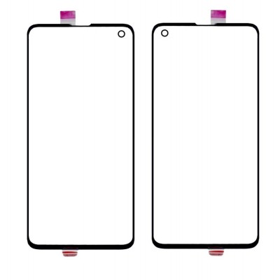 Replacement Front Glass For Samsung Galaxy S10 Pink By - Maxbhi Com