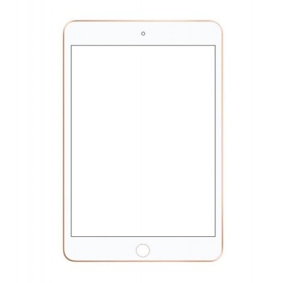 Replacement Front Glass For Apple Ipad Mini 2019 White By - Maxbhi Com