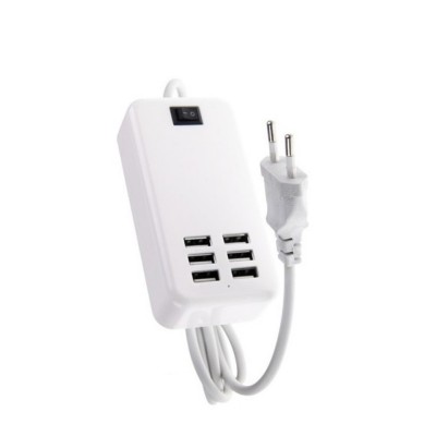 6 Port Multi Usb Highq Fast Charger For Apple Iphone 6 - Maxbhi Com