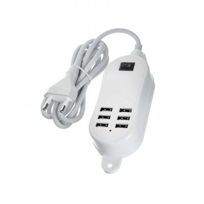 6 Port Multi Usb Highq Fast Charger For Samsung Galaxy J2 Core - Maxbhi Com