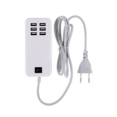 6 Port Multi Usb Highq Fast Charger For Sony Xperia Xz2 Compact - Maxbhi Com