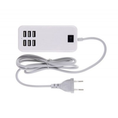 6 Port Multi Usb Highq Fast Charger For Xiaomi Redmi Y1 - Maxbhi Com