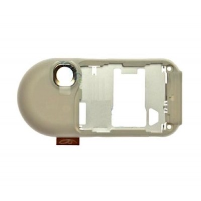 Middle For Nokia 7370 Warn Amber - Maxbhi Com
