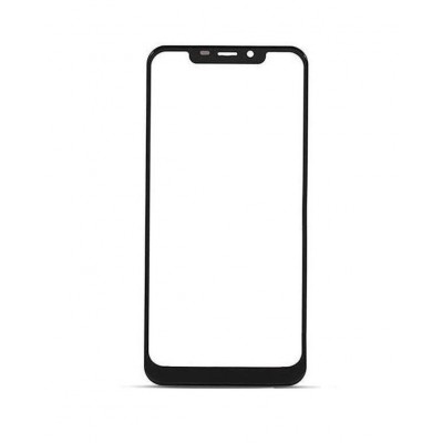 Replacement Front Glass For Oukitel C12 Pro Black By - Maxbhi Com
