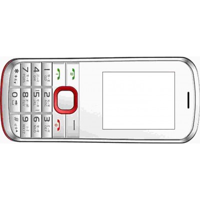 Full Body Housing For Videocon Dost V1413 White Red - Maxbhi Com