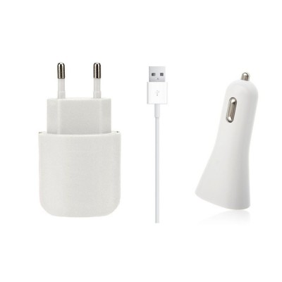3 In 1 Charging Kit For Kenxinda W5 With Wall Charger Car Charger Usb Data Cable - Maxbhi Com