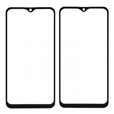 Replacement Front Glass For Vivo Y17 2019 Black By - Maxbhi Com