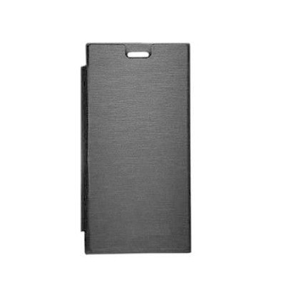 Flip Cover For Micromax Canvas Xpress 4g Q413 Grey By - Maxbhi Com