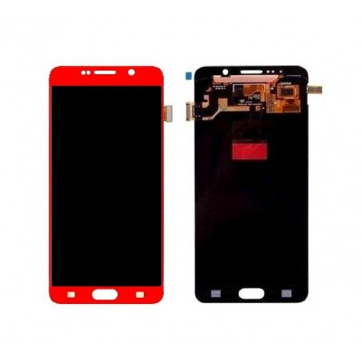 Lcd With Touch Screen For Samsung Galaxy Note 5 Red By - Maxbhi Com
