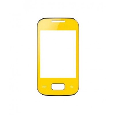 Replacement Front Glass For Samsung Galaxy Pocket Plus Gts5301 Yellow By - Maxbhi Com