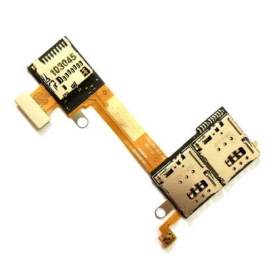 MMC + Sim Connector for Sony Xperia M2 dual D2302