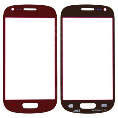 Replacement Front Glass For Samsung Galaxy S3 Mini Red By - Maxbhi Com