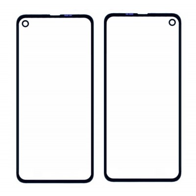 Replacement Front Glass For Motorola One Vision Blue By - Maxbhi Com
