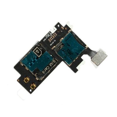 Mmc Connector With Sim Card Slot Flex Cable For Samsung Galaxy Note Ii 2 N7100maxbhi Com