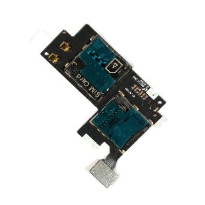 Mmc Connector With Sim Card Slot Flex Cable For Samsung Galaxy Note Ii 2 N7100maxbhi Com