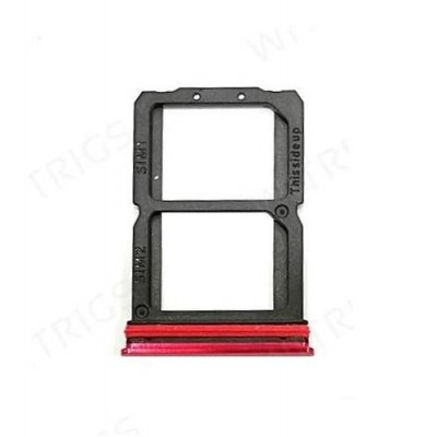 Sim Card Holder Tray For Oneplus 7 Red - Maxbhi Com