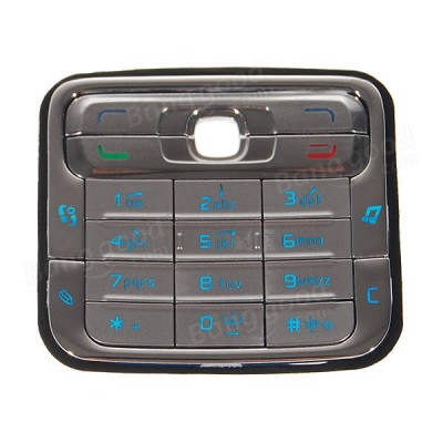 Keypad For Nokia N73 Latin Silver Gray - Maxbhi Com