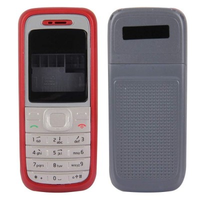 Full Body Housing For Nokia 1208 Red - Maxbhi Com
