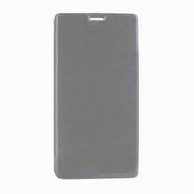 Flip Cover For Micromax Bolt Q327 Grey By - Maxbhi Com