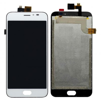 Lcd With Touch Screen For Voto V12 White By - Maxbhi Com
