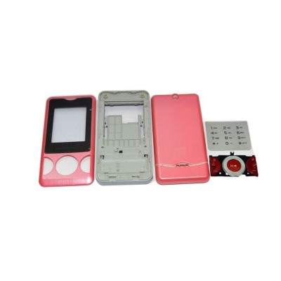 Full Body Housing For Sony Ericsson W205 Pink - Maxbhi Com
