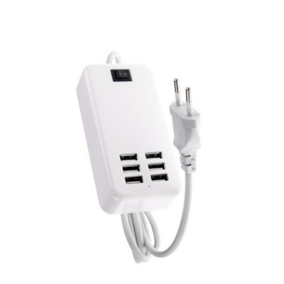 6 Port Multi Usb Highq Fast Charger For Apple Iphone 6s Plus - Maxbhi Com
