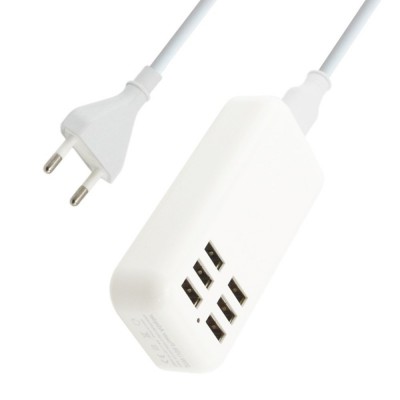 6 Port Multi Usb Highq Fast Charger For Huawei Honor 6x - Maxbhi Com