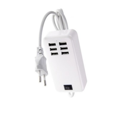 6 Port Multi Usb Highq Fast Charger For Huawei Honor 6x - Maxbhi Com