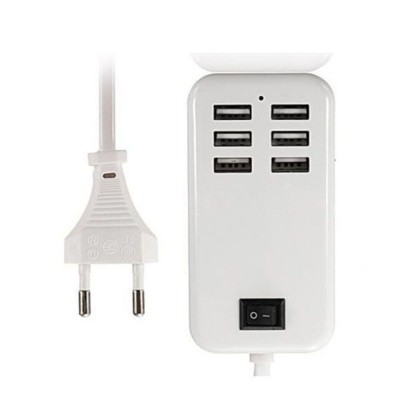 6 Port Multi Usb Highq Fast Charger For Xiaomi Redmi 3s - Maxbhi Com